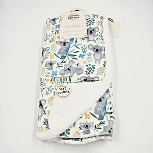 Cuddly Friends Babydecke Überwurf Koalabären weiß blau super weich Sherpa - Bild 1 von 7