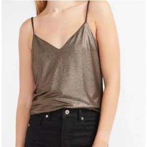 Cami Tank Express Gold Shimmer Cami nuova con etichetta taglia XS - Foto 1 di 6