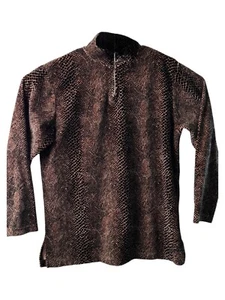 York Harbor Manga Larga Estampado Animal 1/4 Cremallera Talla Mediana - Imagen 1 de 7