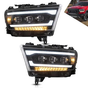 Faros LED para Dodge RAM 1500 2019 2020 2021 2022 2023 2024 con secuencial - Imagen 1 de 10
