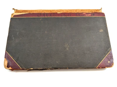 Antiguo libro mayor de los años 1890 a 1940 O.Y.Y. Campbbell Basil Midwestern OHIO en blanco Foto 1 de 4