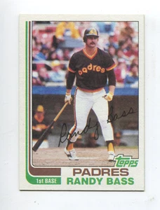 1982 Topps #307 Randy Bass San Diego Pades Rookie - Picture 1 of 1