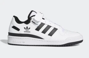 ADIDAS Forum Low Men's White/Black Trainers Size Uk 8.5 New In Box - Picture 1 of 10
