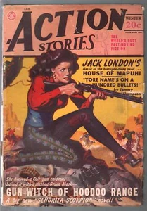 PULP: Action Stories-Winter 1948-Senorita Scorpion-Jack London-hero pulp-VG- - Picture 1 of 1