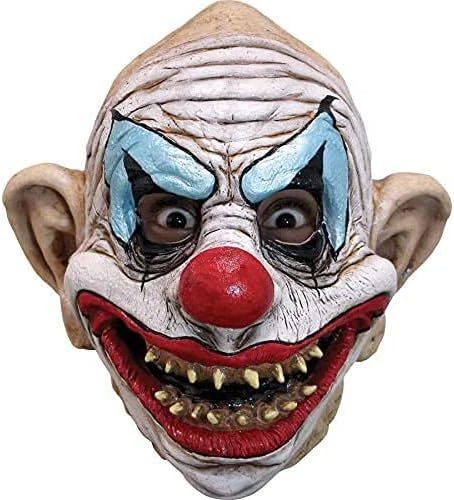 Kinky Clown Latex Mask Circus Fancy Dress Up Halloween Adult Costume Accessory - Image 1 of 1