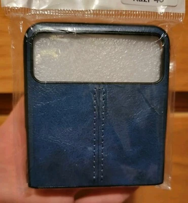 MOTOROLA Razr 40 BLUE Shockproof Hybrid Leather Case Cover Protection FAST SHIP - Изображение 1 из 3