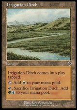 MTG-1x-Light Play, English-Irrigation Ditch - Foil-Invasion