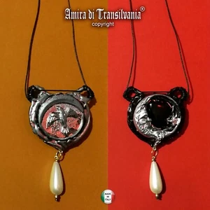 Talismano Pendente Ciondolo Amuleto Luna Piena Simbolo Occulto Magia Stregoneria - Picture 1 of 24