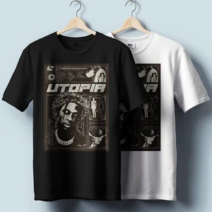 Travis Scott Utopic T-Shirt – Vintage Style Graphic | Unisex Heavy Cotton - Picture 1 of 4