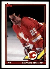 1991-92 Topps Stephane Matteau Calgary Flames #383