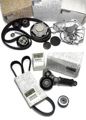 DEPHASER PULLEY & TIMING AND AUX BELT KIT & WATER PUMP RENAULT CLIO II 172/182 - Image 1 of 4