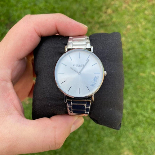 Orologio Coach 14503125 Donna Perry Quadrante Argento Bracciale 36mm
