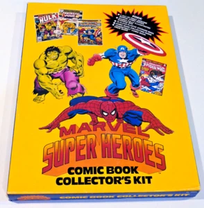 MARVEL Comicbuch Sammler-Kit 1990 in Box, 5 vergriffene COMICS, Taschen versiegelt - Bild 1 von 21