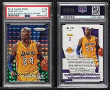 2014 Panini Prizm Blue and Green Mosaic Prizms Kobe Bryant #136 PSA 9 MINT HOF