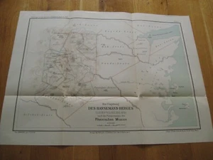 Map of German Protected Areas from 1907 the Hansemann Berges Kaiser Wilhelmsland - Picture 1 of 8
