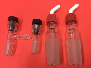 Menge (4) Laboradapter Glaswaren - verschiedene Größen - Bild 1 von 4