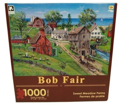 Bob Fair Sweet Meadow Farms 1000 件夹具锯拼图全新年龄 12 岁以上 Karmin — 第 1/4 张图片
