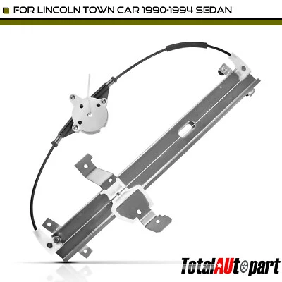 Regulador de ventana eléctrica sin motor para conductor delantero Lincoln Town Car 1990-1994 Foto 1 de 4
