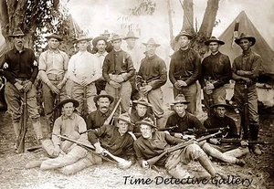 Equipo de rifles de California, Camp Perry, Ohio - 1908 - Impresión fotográfica histórica - Imagen 1 de 1