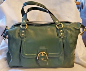 Borsa Coach Campbell verde foresta - Foto 1 di 8