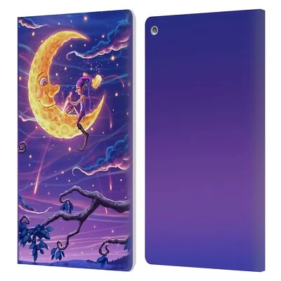 OFFICIAL CHRISTOS KARAPANOS DARK HOURS LEATHER BOOK WALLET CASE FOR AMAZON FIRE - Image 1 of 4