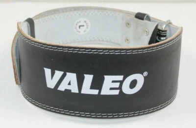 Cinturón de levantamiento de pesas contorneado de cuero acolchado Valeo para hombre talla L Foto 1 de 4