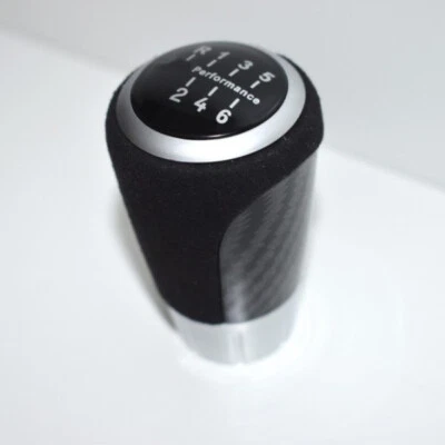 Carbon Performance Alcantara Shift Knob 6 Speed Weighted for BMW M3 E46 E60 E90 - Image 1 of 4