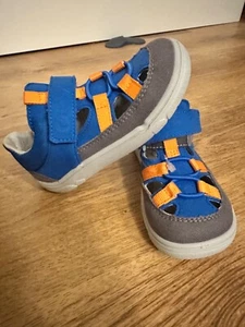 Ricosta Barfußschuhe Klettverschluss Sandalen blau Gr. 24 neu - Bild 1 von 5