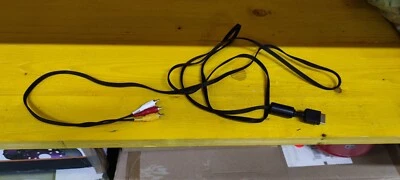 Cavo Video AV PS1 PS2 RCA Originale Sony Presa Spina Audio Video Playstation 1 2 - Immagine 1 di 2