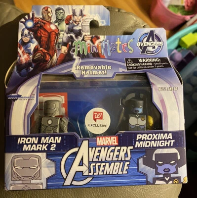 Minimates Avengers Assemble IRON MAN MARK 2 y Proxima Midnight”Raro” Foto 1 de 4