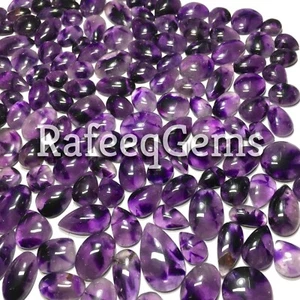 Natural Amethyst Loose Healing Gemstone For Earrings Supply Cabochon - Picture 1 of 5