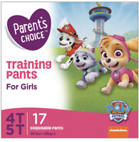 Parent's Choice Training Pants Girls, 4T-5T (17 Count)