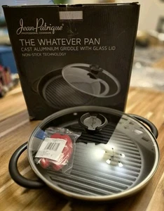 Jean-Patrique "The Whatever Pan" Griglia in alluminio pressofuso, coperchio + manici in silicone - Foto 1 di 15