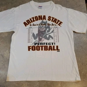 Vintage 1996 Arizona State Perfect Football T-Shirt Lg ~RARE~ - Picture 1 of 9
