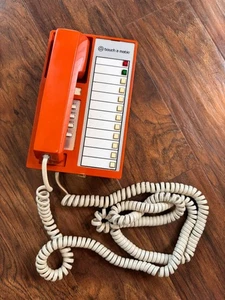 Telefono vintage Western Electric Touch A Matic arancione bruciato retrò anni 70 MOD non testato MCM - Foto 1 di 11