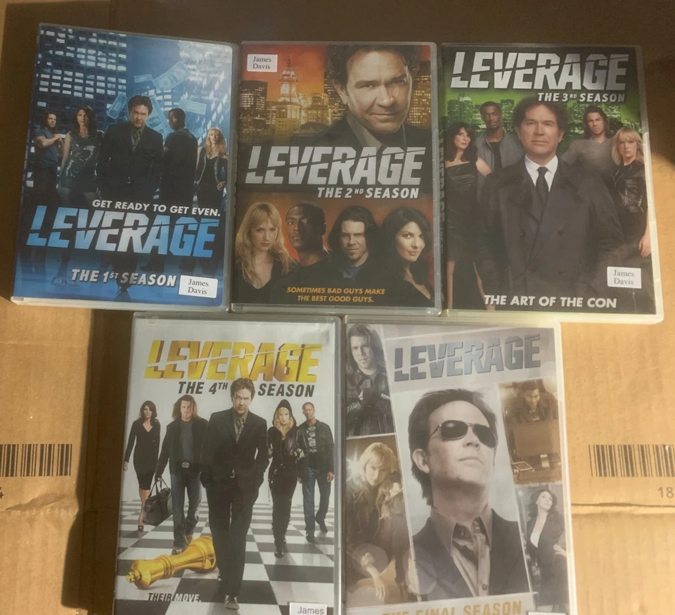 Leverage Seasons Complete Series 1-5 DVD set Seasons 1 2 3 4 5 lot Region 1 (USA Foto 1 de 2