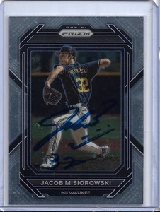 Jacob Misiorowski Autographed 2023 Panini Prizm #108 Rookie Card RC - Picture 1 of 5