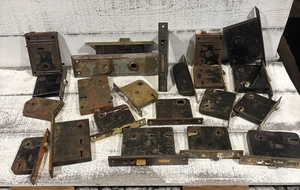 21 Vintage Mortise Door Lock Salvage Hardware - Sargent Russwin Yale - Picture 1 of 17