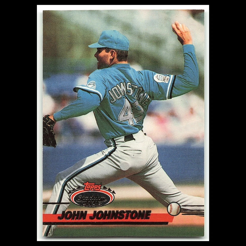 John Johnstone Rookie #734 1993 Topps Stadium Club Florida Marlins Baseball Card - Image 1 of 3