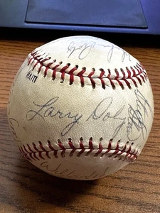 1978 WHITE SOX TEAM SIGNED AUTOGRAPHED WHITE SOX LOGO BASEBALL!  Doby, LaRussa! - Picture 1 of 6
