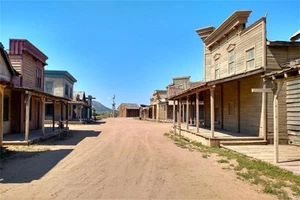 Alte Western City Kulisse 10x8FT Cowboy Vintage Wilder Westen Fotografie Kulisse... - Bild 1 von 4