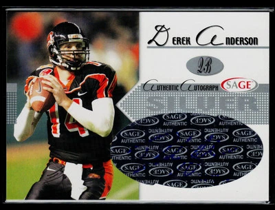 2005 SAGE #A1 德里克·安德森亲笔签名银币 #/400 — 第 1/2 张图片