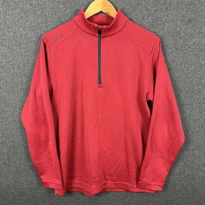Ping Sensorwarm Mens 1/4 Zip Golf Sweater Size Medium Red Polyester Stretch - Image 1 of 4