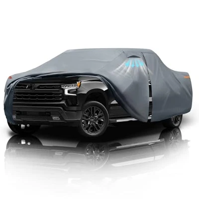 For Chevrolet Silverado 1500 1998-2025 Waterproof Car Cover 10 Layers with Zippe Foto 1 de 4