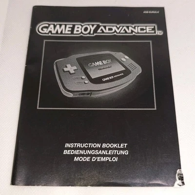 Game Boy Advance Console Instruction Manual Only Good Cond FREE P&P Worldwide - Image 1 of 4