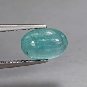 3.24 Cts FOR SALEE Grandidierite Oval Cabochon Cut Bluish Green Loose Gemstone - Picture 1 of 6
