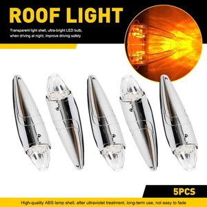 Luces LED ámbar marcador de cabina de torpedo luces de techo luces de camión lámparas superiores separación - Imagen 1 de 13