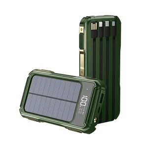 2023 Super 10000mAh 4 Output Portable Charger Solar Power Bank for Cell Phone - Picture 1 of 20