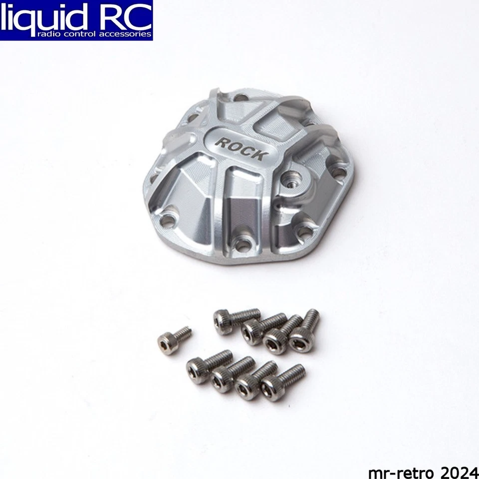 Cubierta diferencial mecanizada en 3D G-Made 30011 plateada para eje R1. Foto 1 de 1