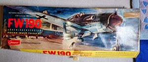 Graupner Nr. 4805 FW190 Antik Fesselflug Modellbaukasten von 1959. - Bild 1 von 5